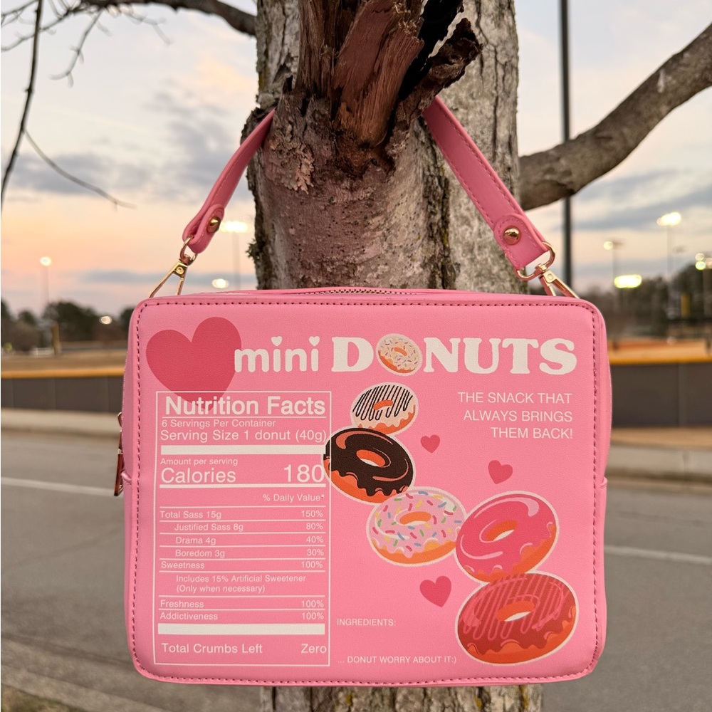 Mini Donuts Pink Crossbody Bag - Picture 2 of 3